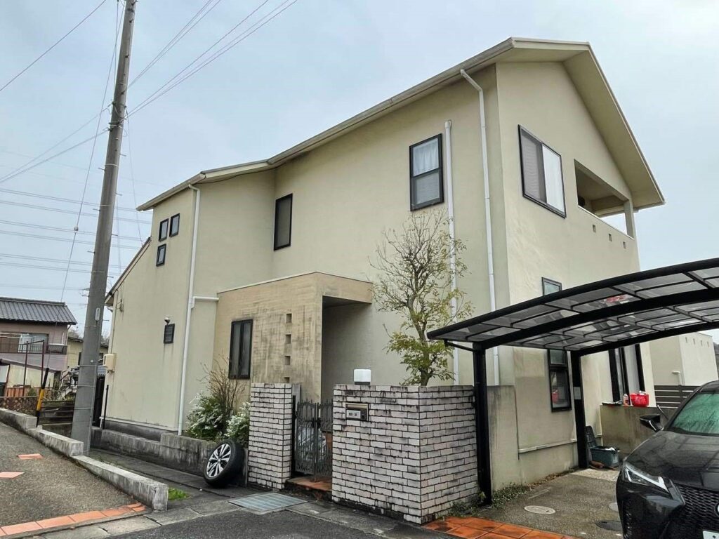 豊田市｜２色のグレーでモノトーンな外観｜外壁塗装｜屋根塗装